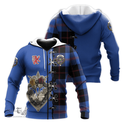Scottish Maule Clan Tartan Hoodie - Lion Rampant And Celtic Thistle Style Scottish Plaid Tartan Plaid