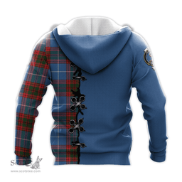Scottish Skirving Clan Tartan Hoodie - Lion Rampant And Celtic Thistle Style Scottish Plaid Tartan Plaid