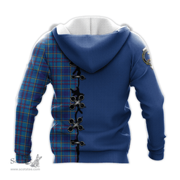 Scottish Mercer Modern Clan Tartan Hoodie - Lion Rampant And Celtic Thistle Style Scottish Plaid Tartan Plaid