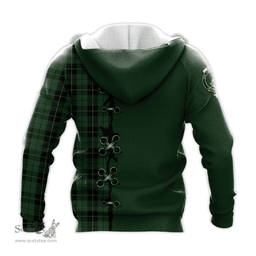 Scottish Wallace Hunting Clan Tartan Hoodie - Lion Rampant And Celtic Thistle Style Scottish Plaid Tartan Plaid