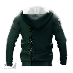 Scottish Montgomery Clan Tartan Hoodie - Lion Rampant And Celtic Thistle Style Scottish Plaid Tartan Plaid