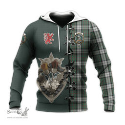Scottish MacLaren Dress Clan Tartan Hoodie - Lion Rampant And Celtic Thistle Style Scottish Plaid Tartan Plaid