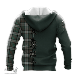 Scottish MacLaren Dress Clan Tartan Hoodie - Lion Rampant And Celtic Thistle Style Scottish Plaid Tartan Plaid