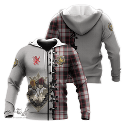 Scottish MacPherson Clan Tartan Hoodie - Lion Rampant And Celtic Thistle Style Scottish Plaid Tartan Plaid