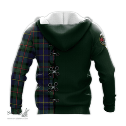Scottish MacLeod of Harris Modern Clan Tartan Hoodie - Lion Rampant And Celtic Thistle Style Scottish Plaid Tartan Plaid