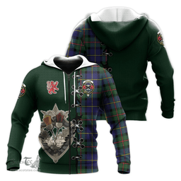 Scottish MacLeod of Harris Modern Clan Tartan Hoodie - Lion Rampant And Celtic Thistle Style Scottish Plaid Tartan Plaid