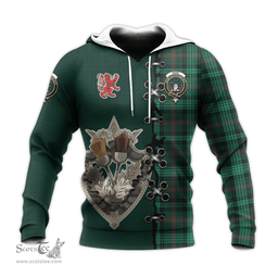 Scottish Ross Hunting Modern Clan Tartan Hoodie - Lion Rampant And Celtic Thistle Style Scottish Plaid Tartan Plaid