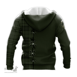 Scottish MacLean Hunting Clan Tartan Hoodie - Lion Rampant And Celtic Thistle Style Scottish Plaid Tartan Plaid