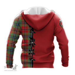 Scottish MacLean of Duart Modern Clan Tartan Hoodie - Lion Rampant And Celtic Thistle Style Scottish Plaid Tartan Plaid