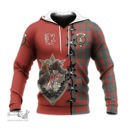 Scottish Matheson Ancient Clan Tartan Hoodie - Lion Rampant And Celtic Thistle Style Scottish Plaid Tartan Plaid