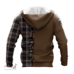 Scottish Stewart Navy Clan Tartan Hoodie - Lion Rampant And Celtic Thistle Style Scottish Plaid Tartan Plaid