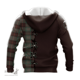Scottish Scott Brown Ancient Clan Tartan Hoodie - Lion Rampant And Celtic Thistle Style Scottish Plaid Tartan Plaid