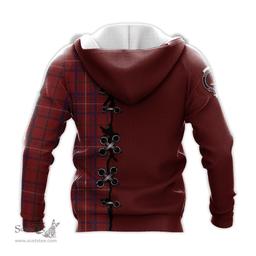 Scottish Rose Clan Tartan Hoodie - Lion Rampant And Celtic Thistle Style Scottish Plaid Tartan Plaid