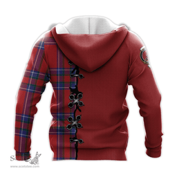 Scottish Rait Clan Tartan Hoodie - Lion Rampant And Celtic Thistle Style Scottish Plaid Tartan Plaid
