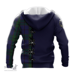 Scottish Strachan Clan Tartan Hoodie - Lion Rampant And Celtic Thistle Style Scottish Plaid Tartan Plaid