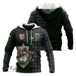 Scottish Morrison Modern Clan Tartan Hoodie - Lion Rampant And Celtic Thistle Style Scottish Plaid Tartan Plaid