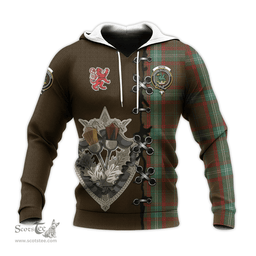 Scottish Seton Hunting Clan Tartan Hoodie - Lion Rampant And Celtic Thistle Style Scottish Plaid Tartan Plaid