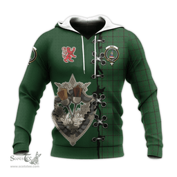 Scottish Mar Tribe Clan Tartan Hoodie - Lion Rampant And Celtic Thistle Style Scottish Plaid Tartan Plaid