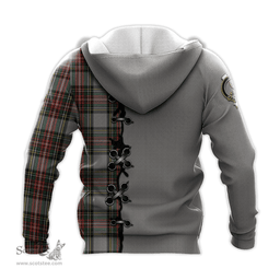 Scottish Stewart Dress Clan Tartan Hoodie - Lion Rampant And Celtic Thistle Style Scottish Plaid Tartan Plaid