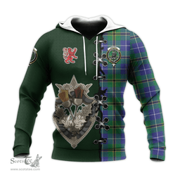 Scottish Turnbull Hunting Clan Tartan Hoodie - Lion Rampant And Celtic Thistle Style Scottish Plaid Tartan Plaid