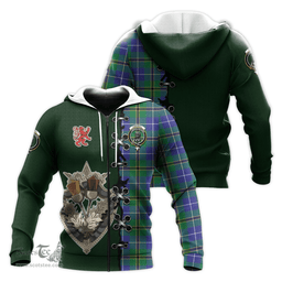 Scottish Turnbull Hunting Clan Tartan Hoodie - Lion Rampant And Celtic Thistle Style Scottish Plaid Tartan Plaid