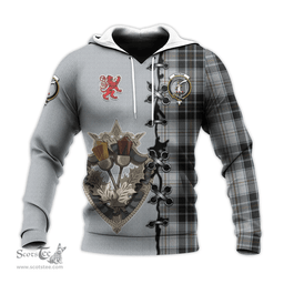 Scottish MacRae Dress Clan Tartan Hoodie - Lion Rampant And Celtic Thistle Style Scottish Plaid Tartan Plaid