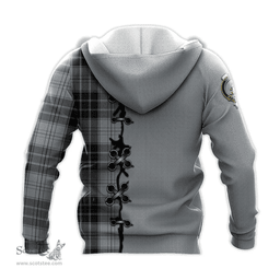 Scottish MacRae Dress Clan Tartan Hoodie - Lion Rampant And Celtic Thistle Style Scottish Plaid Tartan Plaid