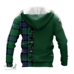 Scottish Monteith Clan Tartan Hoodie - Lion Rampant And Celtic Thistle Style Scottish Plaid Tartan Plaid