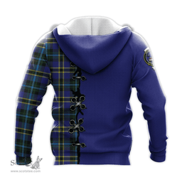 Scottish Weir Modern Clan Tartan Hoodie - Lion Rampant And Celtic Thistle Style Scottish Plaid Tartan Plaid
