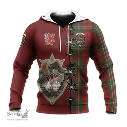 Scottish Scott Clan Tartan Hoodie - Lion Rampant And Celtic Thistle Style Scottish Plaid Tartan Plaid