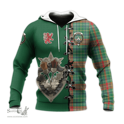 Scottish Muirhead Clan Tartan Hoodie - Lion Rampant And Celtic Thistle Style Scottish Plaid Tartan Plaid