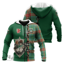 Scottish Muirhead Clan Tartan Hoodie - Lion Rampant And Celtic Thistle Style Scottish Plaid Tartan Plaid