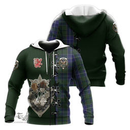 Scottish Wishart Hunting Clan Tartan Hoodie - Lion Rampant And Celtic Thistle Style Scottish Plaid Tartan Plaid
