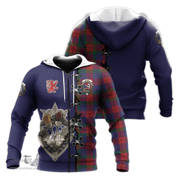 Scottish Skene of Cromar Clan Tartan Hoodie - Lion Rampant And Celtic Thistle Style Scottish Plaid Tartan Plaid