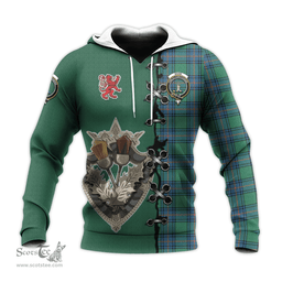Scottish Shaw Ancient Clan Tartan Hoodie - Lion Rampant And Celtic Thistle Style Scottish Plaid Tartan Plaid