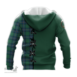 Scottish Shaw Ancient Clan Tartan Hoodie - Lion Rampant And Celtic Thistle Style Scottish Plaid Tartan Plaid