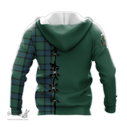 Scottish Sinclair Hunting Ancient Clan Tartan Hoodie - Lion Rampant And Celtic Thistle Style Scottish Plaid Tartan Plaid