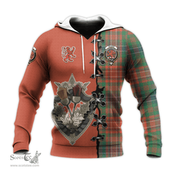 Scottish Wilson Ancient Clan Tartan Hoodie - Lion Rampant And Celtic Thistle Style Scottish Plaid Tartan Plaid