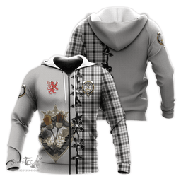 Scottish Wallace Dress Clan Tartan Hoodie - Lion Rampant And Celtic Thistle Style Scottish Plaid Tartan Plaid