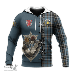 Scottish MacTavish Dress Clan Tartan Hoodie - Lion Rampant And Celtic Thistle Style Scottish Plaid Tartan Plaid