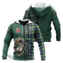 Scottish Watson Ancient Clan Tartan Hoodie - Lion Rampant And Celtic Thistle Style Scottish Plaid Tartan Plaid