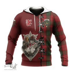 Scottish Maxwell Clan Tartan Hoodie - Lion Rampant And Celtic Thistle Style Scottish Plaid Tartan Plaid