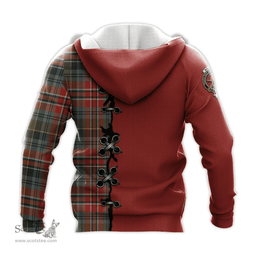 Scottish MacPherson Weathered Clan Tartan Hoodie - Lion Rampant And Celtic Thistle Style Scottish Plaid Tartan Plaid