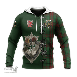 Scottish Maxwell Hunting Clan Tartan Hoodie - Lion Rampant And Celtic Thistle Style Scottish Plaid Tartan Plaid