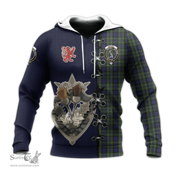 Scottish MacNeil of Colonsay Clan Tartan Hoodie - Lion Rampant And Celtic Thistle Style Scottish Plaid Tartan Plaid