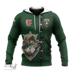 Scottish MacLean of Duart Hunting Clan Tartan Hoodie - Lion Rampant And Celtic Thistle Style Scottish Plaid Tartan Plaid