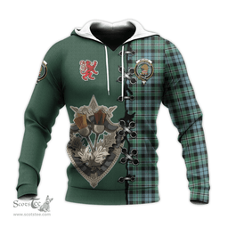 Scottish Melville Ancient Clan Tartan Hoodie - Lion Rampant And Celtic Thistle Style Scottish Plaid Tartan Plaid