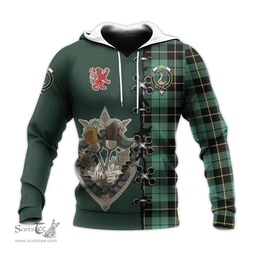 Scottish Wallace Hunting Ancient Clan Tartan Hoodie - Lion Rampant And Celtic Thistle Style Scottish Plaid Tartan Plaid