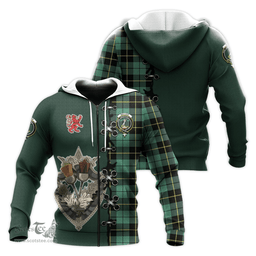 Scottish Wallace Hunting Ancient Clan Tartan Hoodie - Lion Rampant And Celtic Thistle Style Scottish Plaid Tartan Plaid