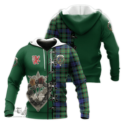 Scottish Rollo Modern Clan Tartan Hoodie - Lion Rampant And Celtic Thistle Style Scottish Plaid Tartan Plaid
